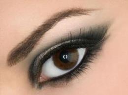 Almond Eyes Shape - With Eyeshadow, Eyeliner and Mascara applied.