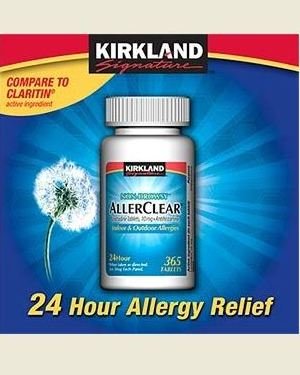Kirkland AllerClear Loratadine 10 mg Antihistamine Tablets