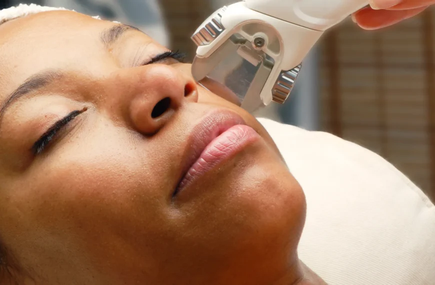 laser treatment on face
